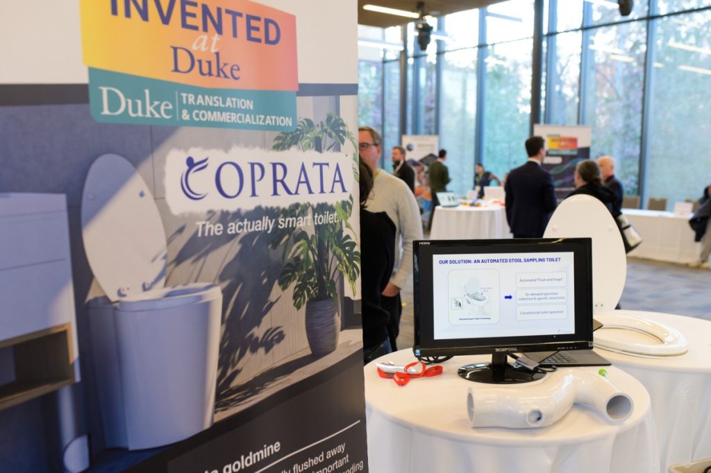 The Coprata booth at Invented at Duke 2023. Credit: Brian Mullins Photography.